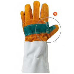 Guantes de cuero URO PIKE 4x4